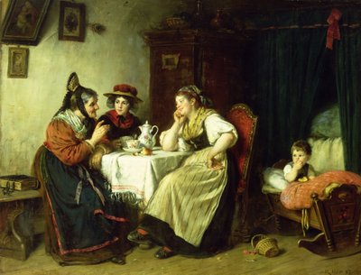De roddelaars, 1887 door Rudolf Epp